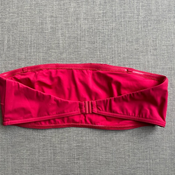 EUC Zimmermann red bandeau bikini top, Size 3/ L - Picture 3 of 9